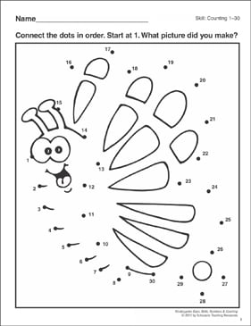 counting to 30 worksheet