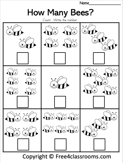 Free Kinder Math - Counting Worksheets - Numbers To 6 - Free ...