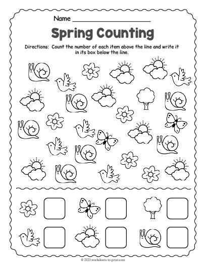 counting worksheet