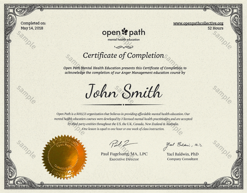 Anger Management | Wellness Education Online | Open Path Collective