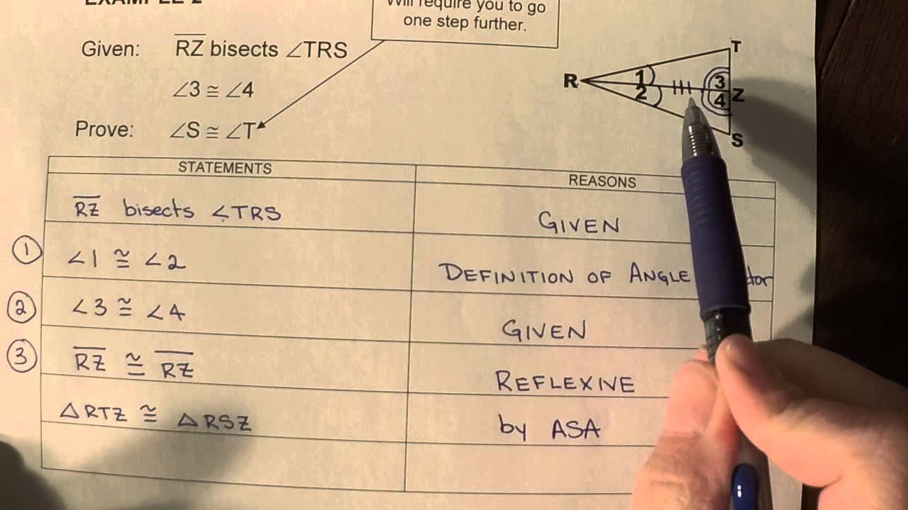 SSS, SAS, ASA Proofs with CPCTC