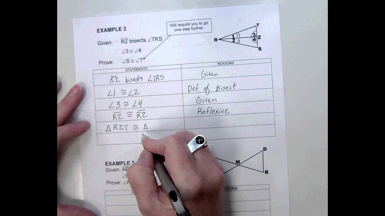 G2 Topic 9-5 SSS, SAS, ASA Proofs with CPCTC