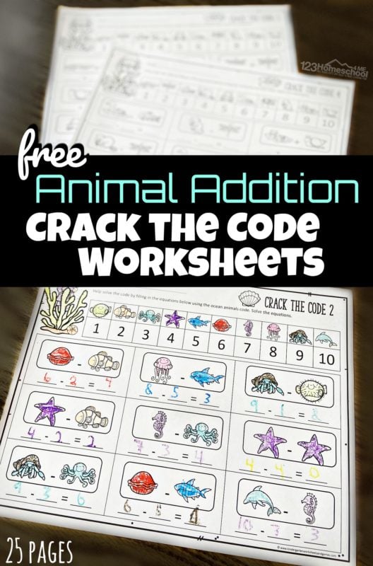 crack the code math worksheet answers