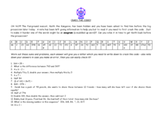 crack the code worksheet answers