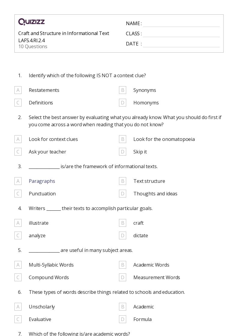 50+ Structure of Compound Words worksheets for 4th Grade on ...