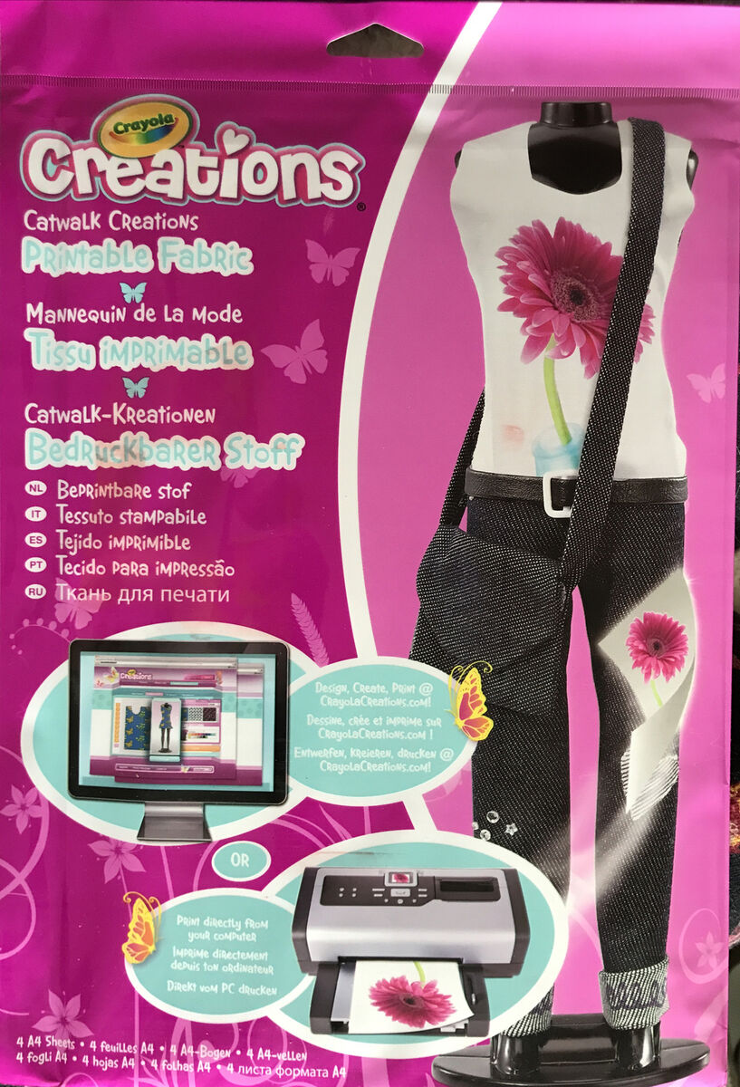 crayola catwalk creations printable fabric directions