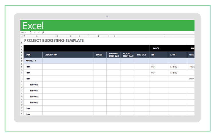 Top Excel Budget Templates | Smartsheet