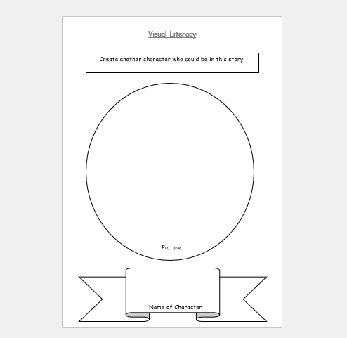 Mash > Fairy Tales > Design a New Character for the Story Worksheet