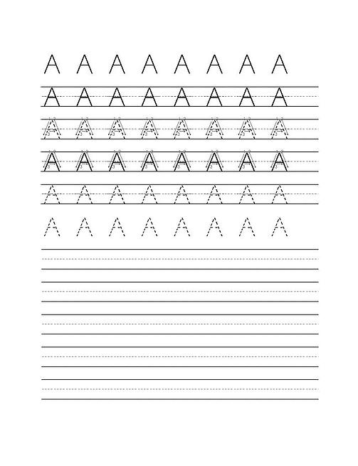 Fonts4teachers | Handwriting Worksheet Maker | Dots, Arrows &  Lines