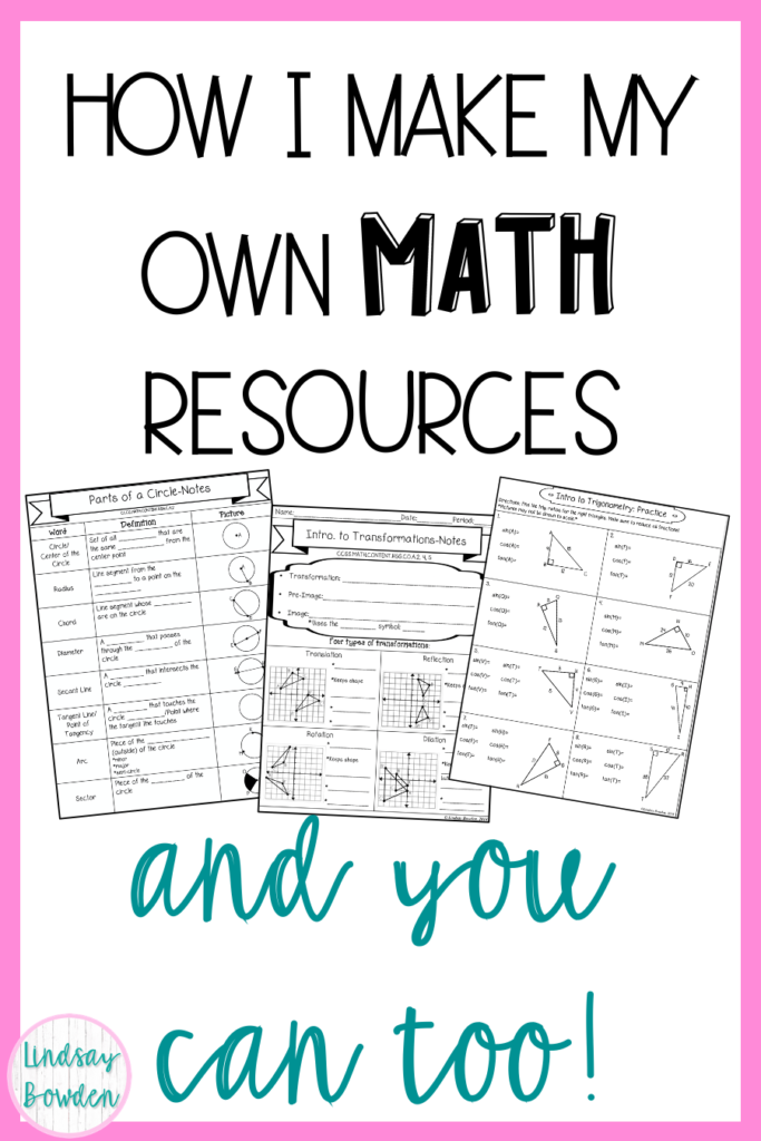 Make Your Own Math Worksheets in 5 Easy Steps - Lindsay Bowden