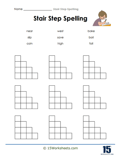 Stair Step Spelling Worksheets - 15 Worksheets Library