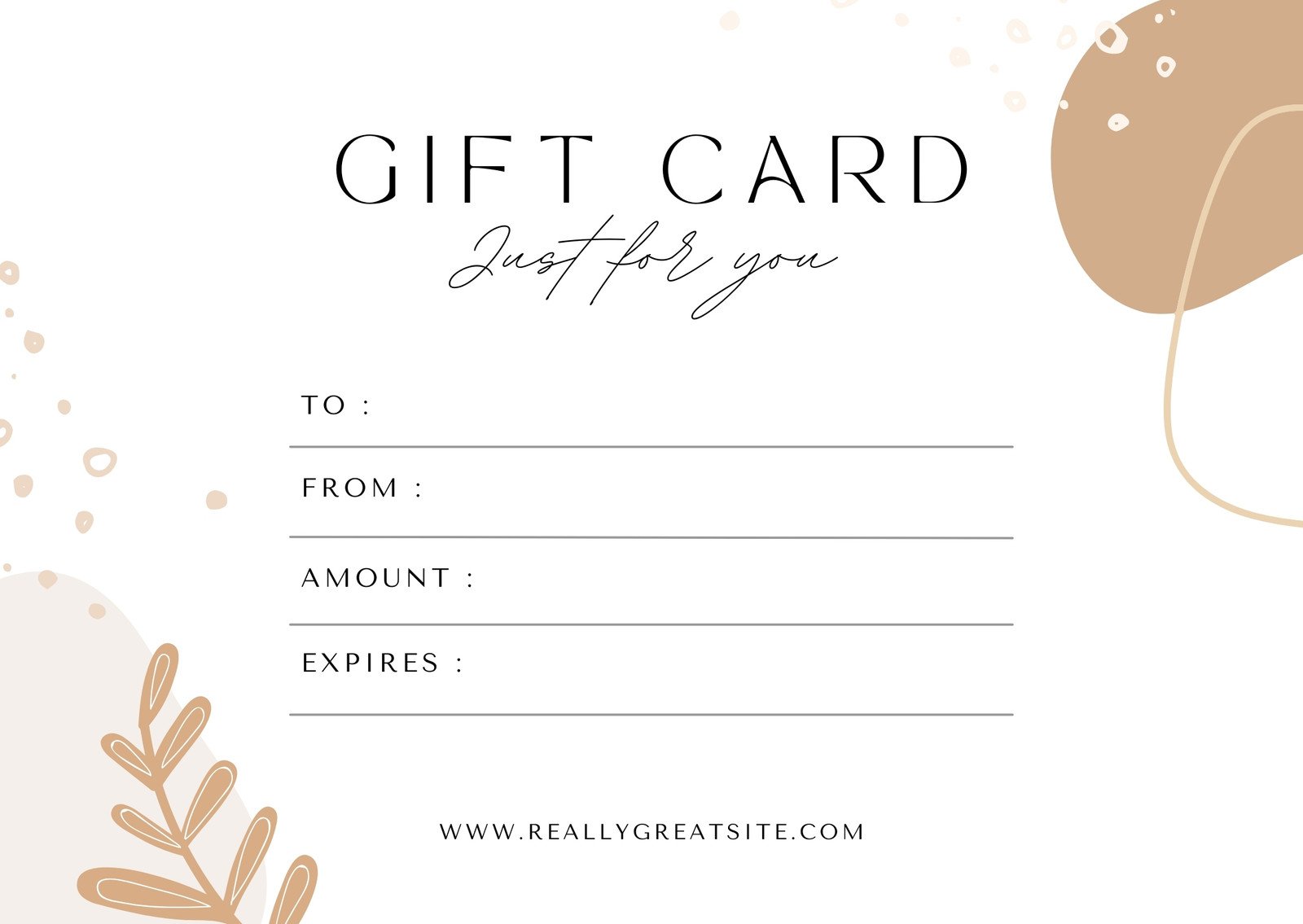 Free custom photography gift certificate templates 