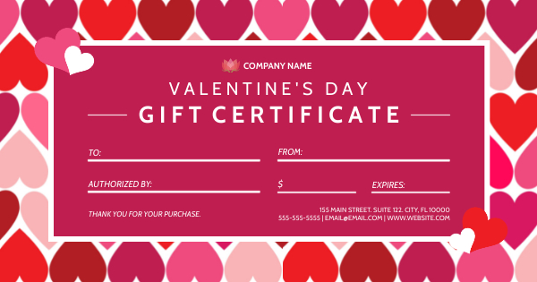 create and print gift certificates online