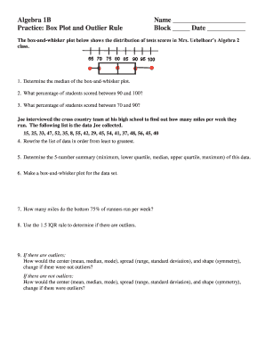 18 Printable Box And Whisker Plot Forms and Templates - Fillable ...