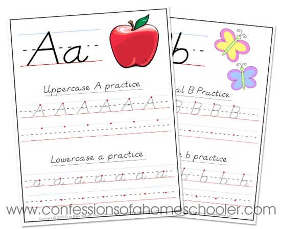 DNealian Handwriting Worksheets - Confessions of a Homeschooler