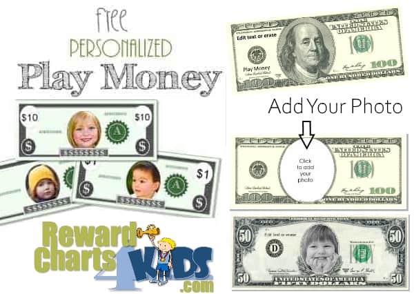 create play money printable