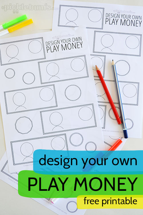 create play money printable