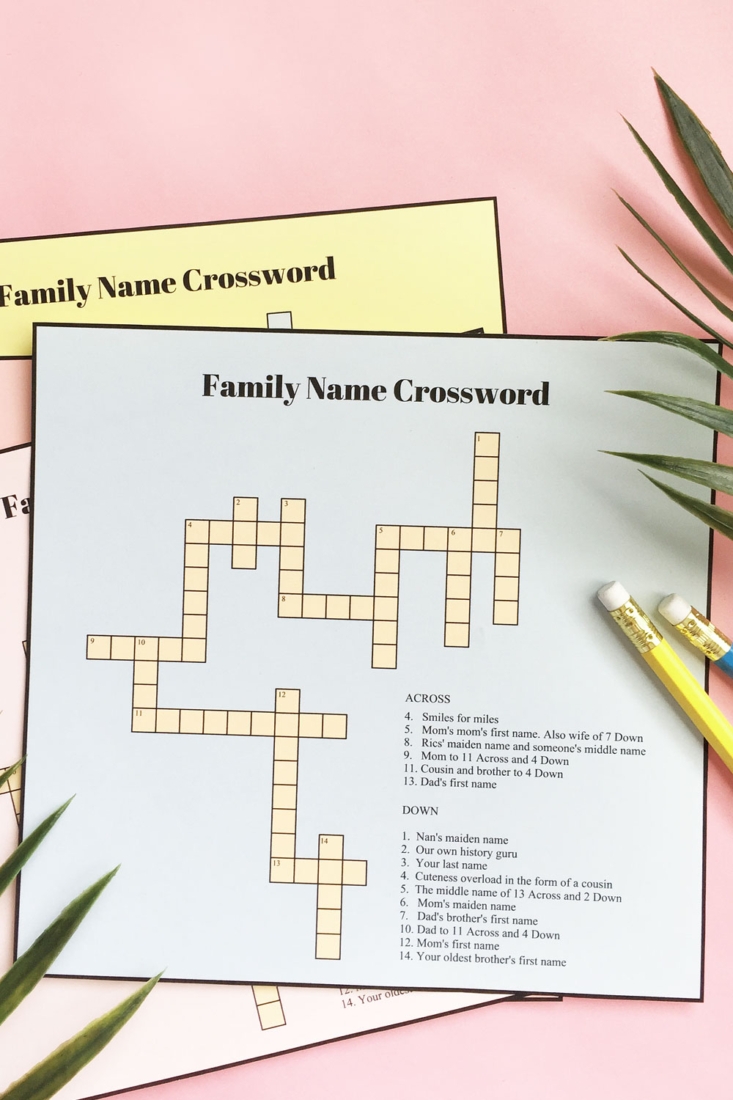 Games For Kids - DIY Printable Crossword Puzzles