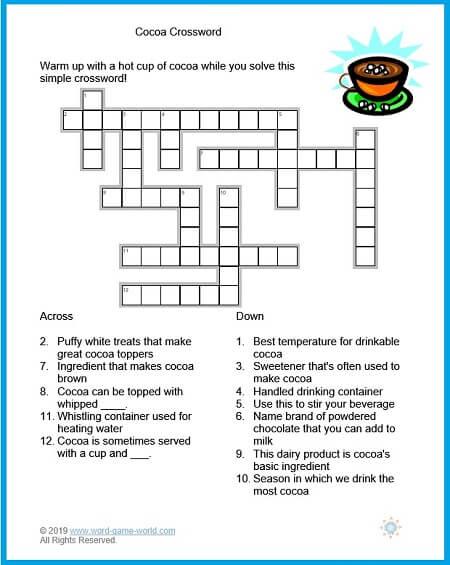 Easter Crossword Puzzle {FREE printable} - Cook. Craft. Love.