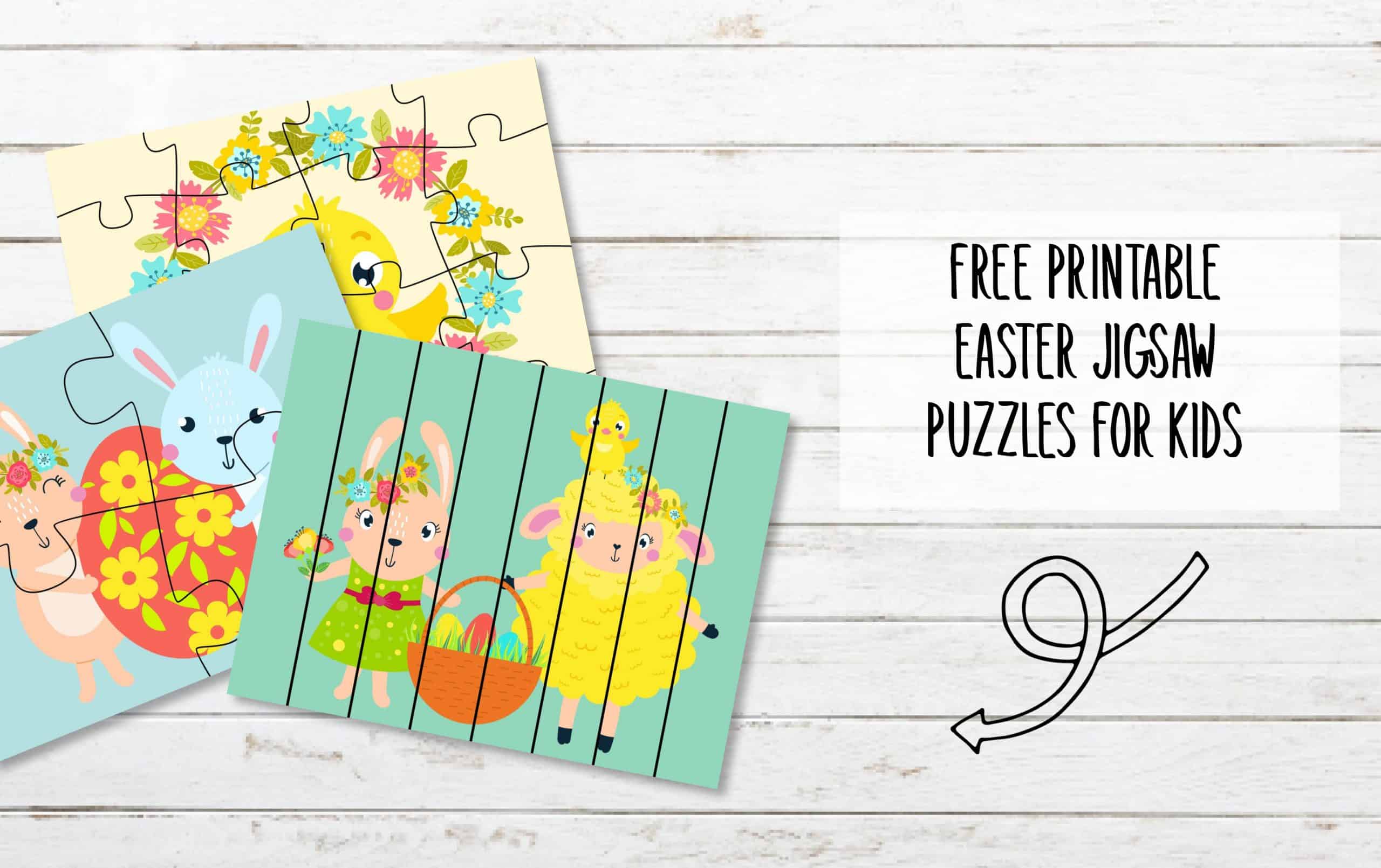 FREE Printable Easter Jigsaw Puzzles for Kids - My Printable Home