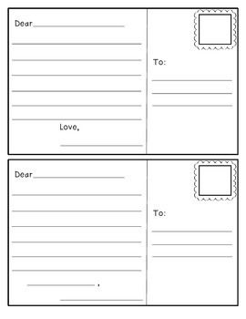 Postcard Template by Christin McNaughton | TPT
