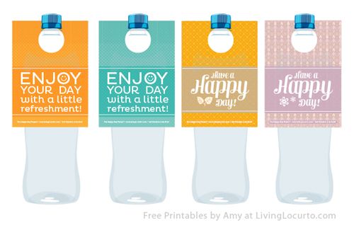 Updated: DIY Water bottle labels