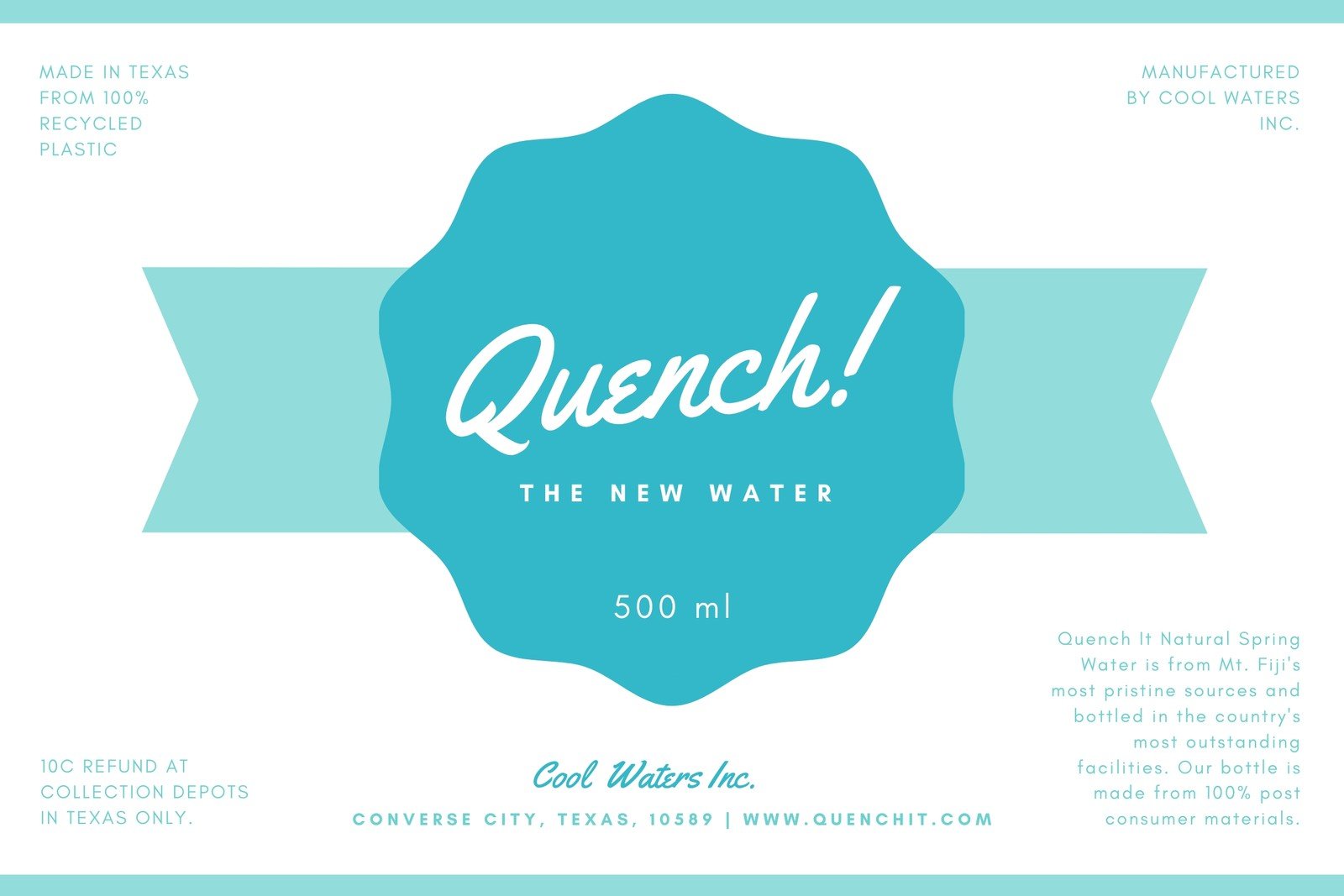 Owl Party Water Bottle Labels template - pink