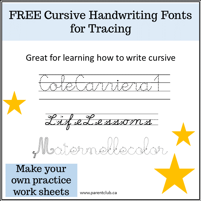 FREE Dotted Letter Font For Tracing -