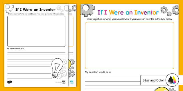 If I Were an Inventor Draw and Write Activity (teacher made)