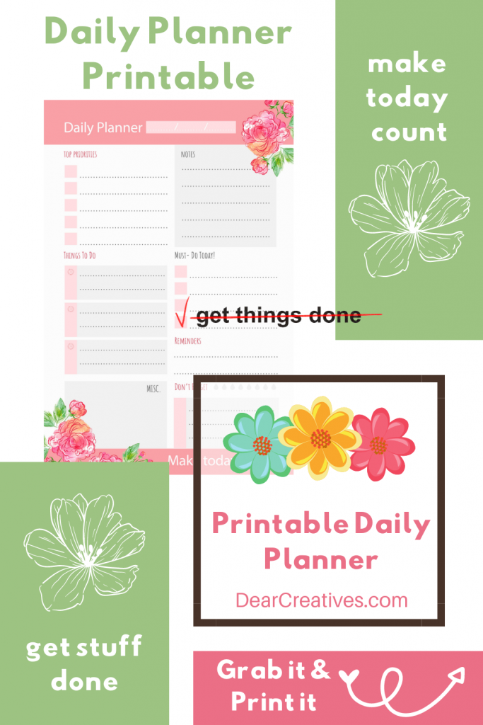 create your own printable daily planner