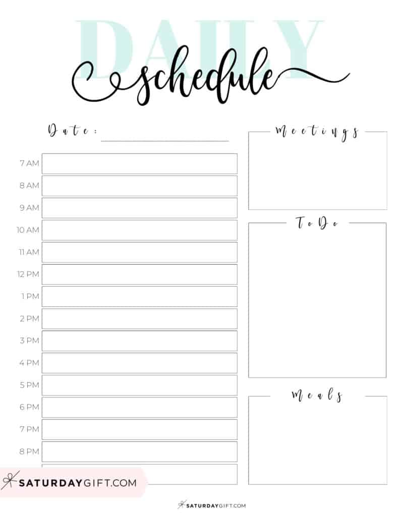 To-Do List Template - 29 Cute &  Free Printable To-Do Lists ...