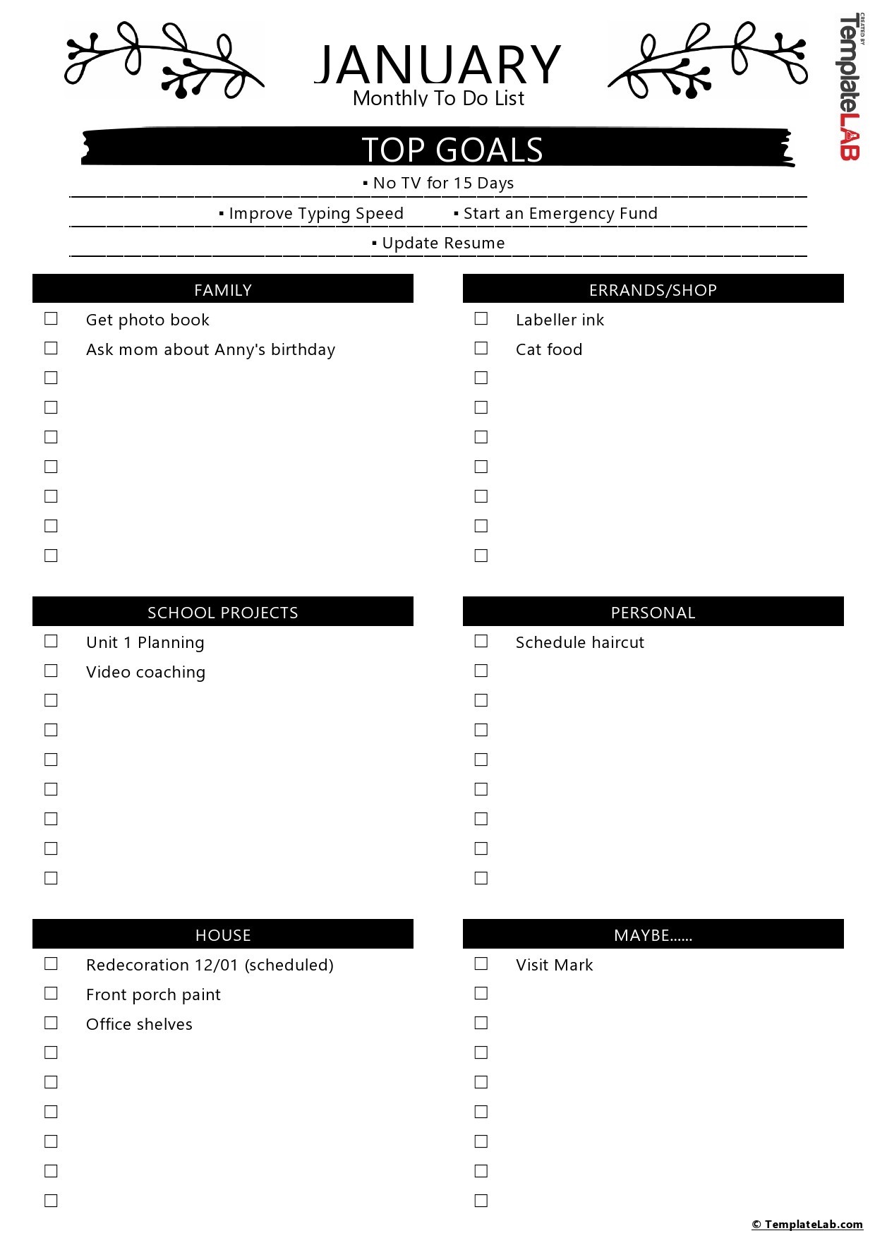 To Do Lists