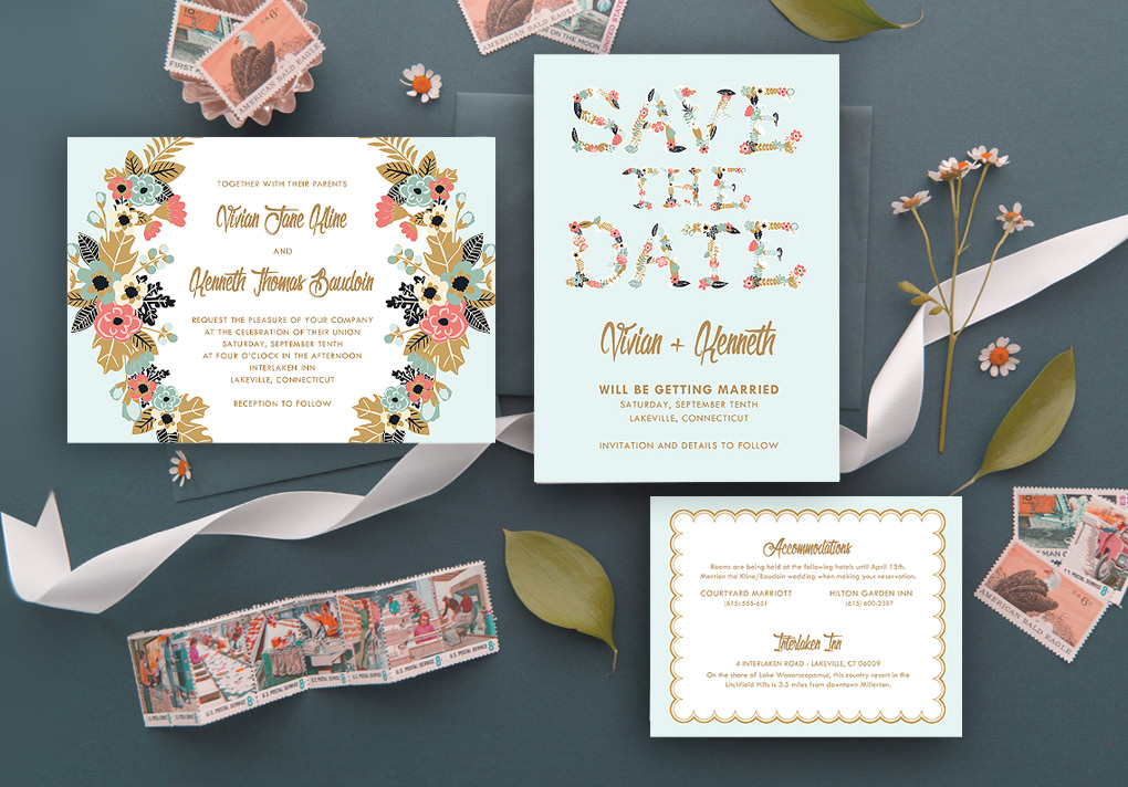Download + Print - Make Your Own Wedding Invitations - Worksheets Library