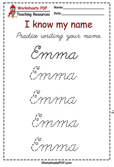 create your own tracing worksheet