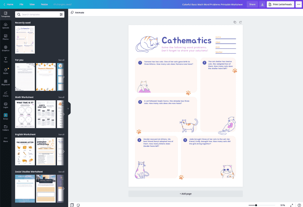 Free Worksheet Maker - Create Worksheets Online 