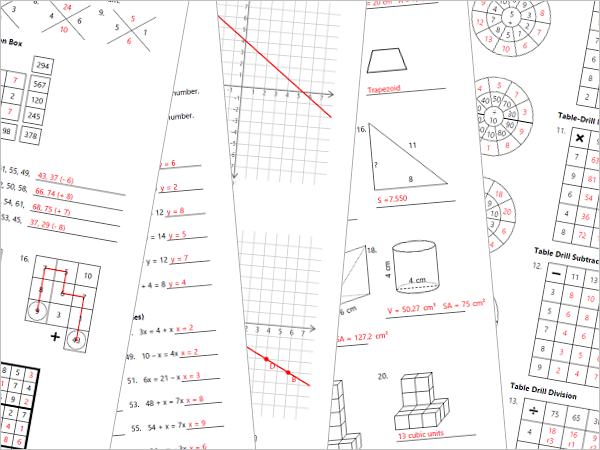 Math Worksheet Generator | Free Basic Facts Worksheet Maker