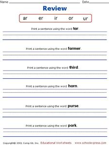 Writing Sentences Worksheet for Kindergarten - 1st Grade | Lesson ...