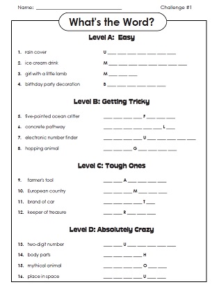 Worksheets - Creative Teaching Press
