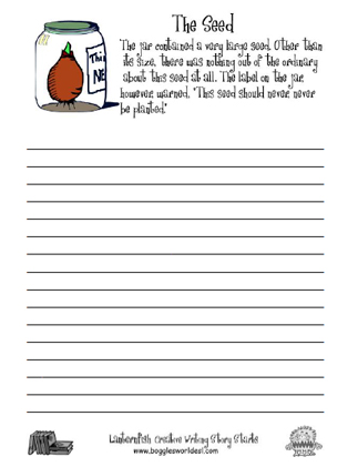 creative writing worksheet