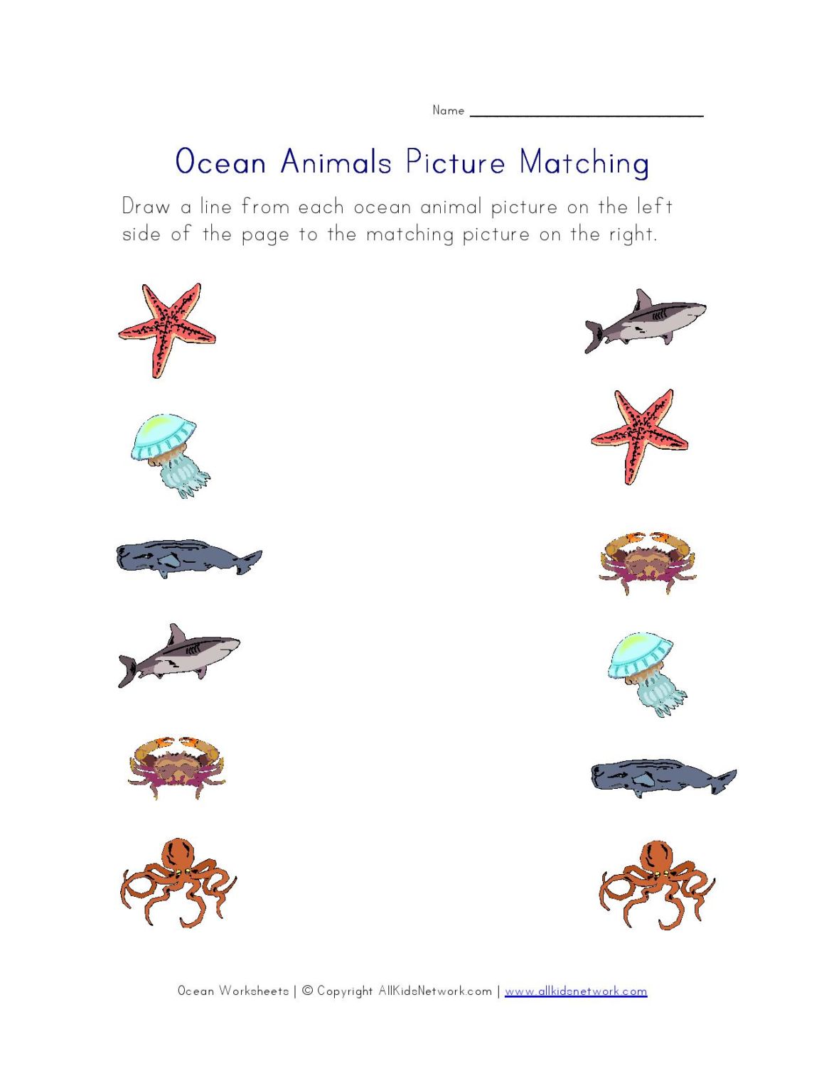creatures worksheet