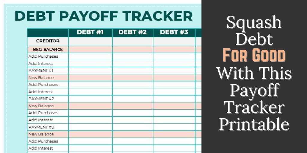 Squash Debt for Good With This Payoff Tracker Worksheet | BEYOND ...