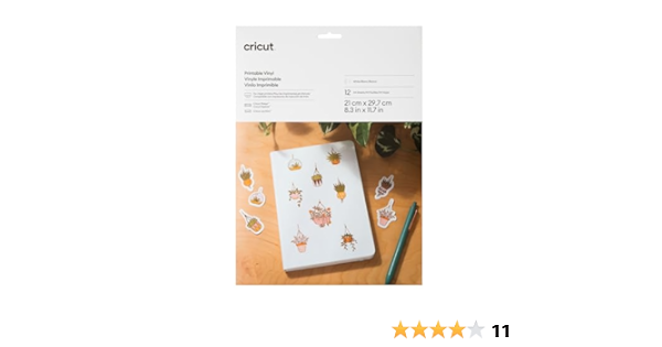 cricut a4 printable vinyl 10 sheets