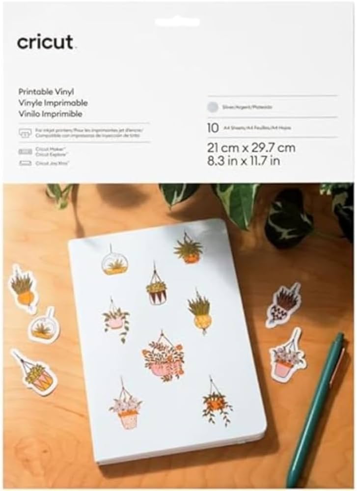 cricut a4 printable vinyl 10 sheets