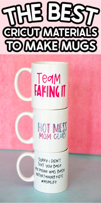 cricut printable vinyl on mugs