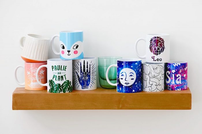 cricut printable vinyl on mugs