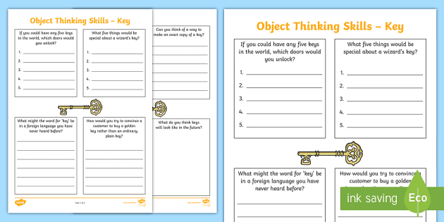 critical thinking skills worksheet