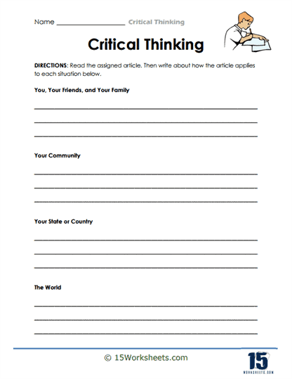 Critical Thinking Worksheets - 15 Worksheets Library
