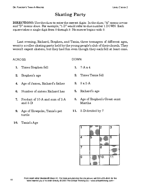 Critical Thinking Worksheet Grades 6-8: Reading Grids | Education ...
