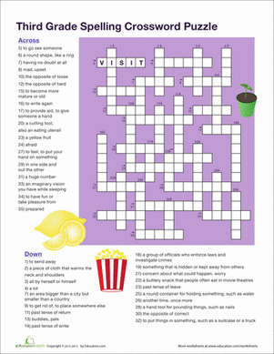 crossword puzzles vocabulary printable
