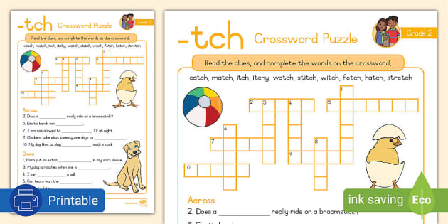crosswords for grade 2